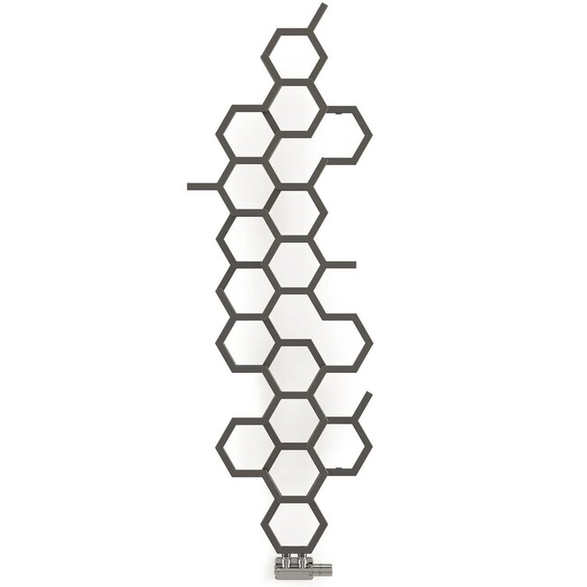 Terma  Hex Design Radiator 1700 x 573 mm - Verticaal - Gunmetal antraciet