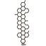 Terma  Hex Design Radiator 1700 x 573 mm - Verticaal - Gunmetal antraciet