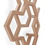Hex Design Radiator 1700 x 573 mm - Verticaal - Rosé Koper - Moderne Wandradiator