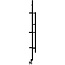 Hex design radiator 1220mm x 486mm vertical zwart