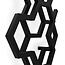 Terma  Hex design radiator 1220mm x 486mm vertical zwart