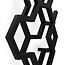 Hex Design Radiator 1700 x 573 mm - Verticaal - Zwart - Moderne Wandradiator