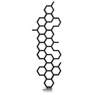 Hex radiator 1700mm x 573mm zwart