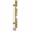 Terma  Rolo Handdoekradiator 520x755 mm Messing Goud met Radiatorkraan