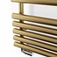 Terma  Rolo Handdoekradiator 520x755 mm Messing Goud met Radiatorkraan