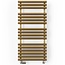 Terma  Rolo Handdoekradiator Rolo 520 x 1085 mm Messing Goud met Radiatorkraan