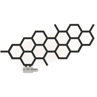 Terma  Hex radiator horizontaal  502 x 1126 zwart