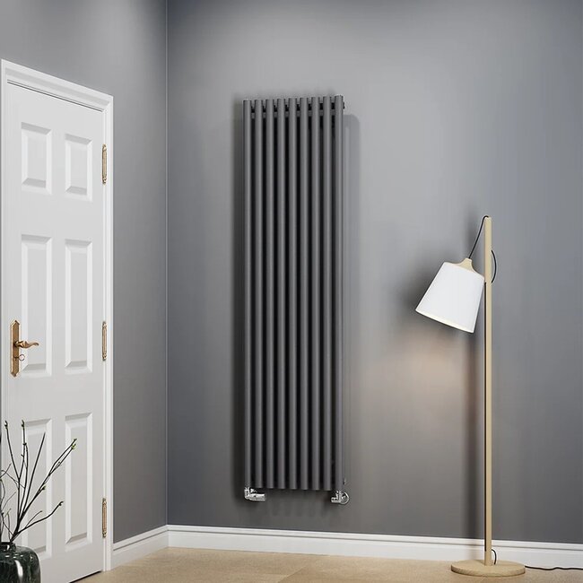 Terma  Rolo Room Handdoekradiator 480x1800 mm – Antraciet | Design Radiator voor Badkamer of Toilet