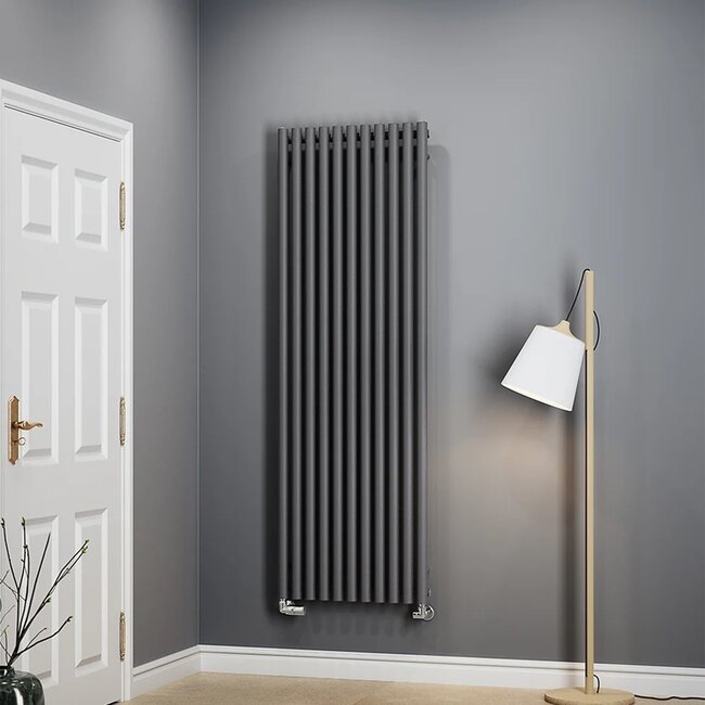 Rolo Room Handdoekradiator 590x1800 mm – Antraciet | Design Radiator Badkamer
