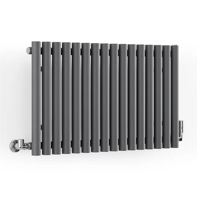 Terma  Rolo Room Antraciet horizontaal radiator 500mm x 865mm met kraan