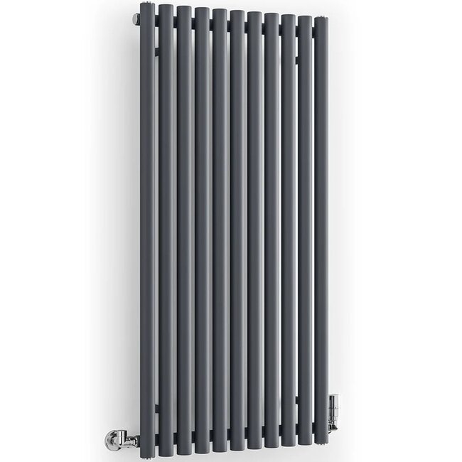Terma  Rolo Room Handdoekradiator  590 x 1200 mm – Antraciet | Design Radiator Badkamer