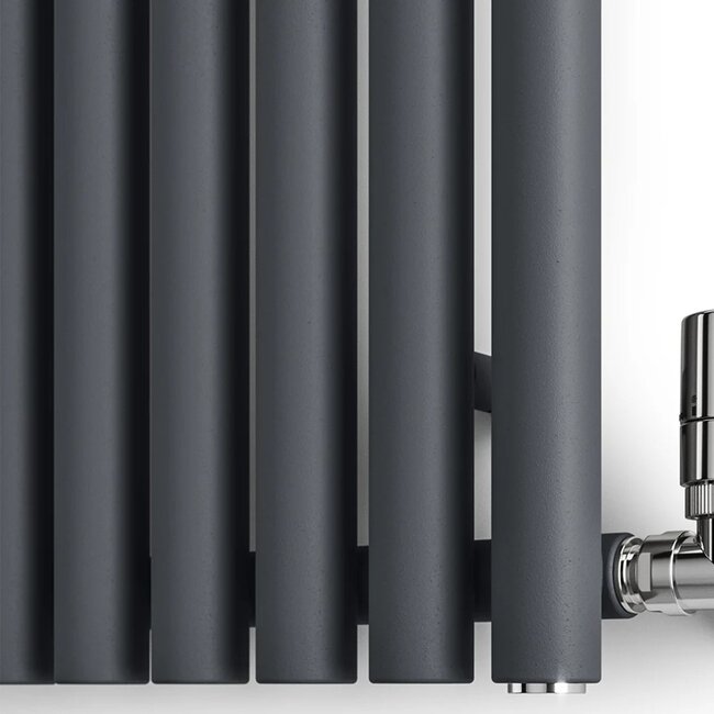 Terma  Rolo Room Handdoekradiator  590 x 1200 mm – Antraciet | Design Radiator Badkamer