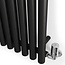 Terma  Rolo Room Handdoekradiator 590x1800 mm – Zwart | Design Radiator Badkamer