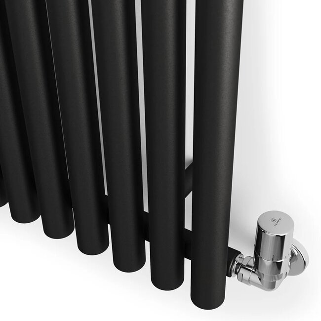 Terma  Rolo Room Handdoekradiator 480x1800 mm – Zwart | Design Radiator voor Badkamer of Toilet