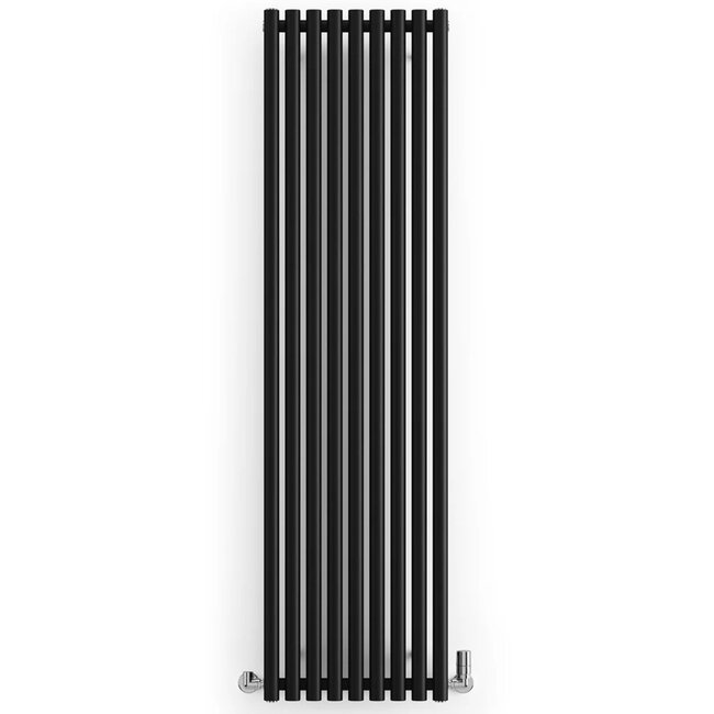 Rolo Room Handdoekradiator 480x1800 mm – Zwart | Design Radiator voor Badkamer of Toilet