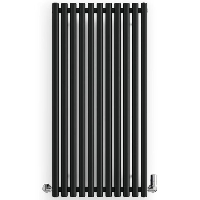 Terma  Rolo Room Handdoekradiator  590 x 1200 mm – Zwart | Design Radiator Badkamer