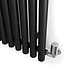 Rolo Room Handdoekradiator 370 x 1800 mm – Zwart | Design Radiator Badkamer