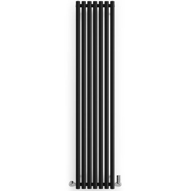 Terma  Rolo Room Handdoekradiator 370 x 1800 mm – Zwart | Design Radiator Badkamer