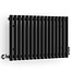 Rolo Room Zwart horizontaal radiator 500mm x 865mm met kraan