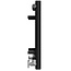 Terma  Rolo Room Zwart horizontaal radiator 500mm x 865mm met kraan