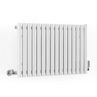 Rolo Room Wit horizontaal radiator 50cm hoog