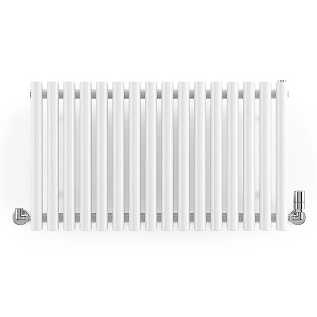 Rolo Room Wit horizontaal radiator 500mm x 865mm met kraan