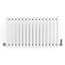 Rolo Room Wit horizontaal radiator 500mm x 865mm met kraan