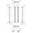 Terma  Rolo Room Handdoekradiator 370 x 1800 mm – Wit | Design Radiator Badkamer
