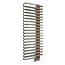 Terma  Designradiator Michelle – 120x50 cm, Luxe Nikkel & Koper, Inclusief Kraan