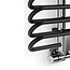 Terma  Michelle Badkamerradiator 780 x 400 mm – Metallic Zwart met Chroom Paneel | Designradiator voor Moderne Badkamers