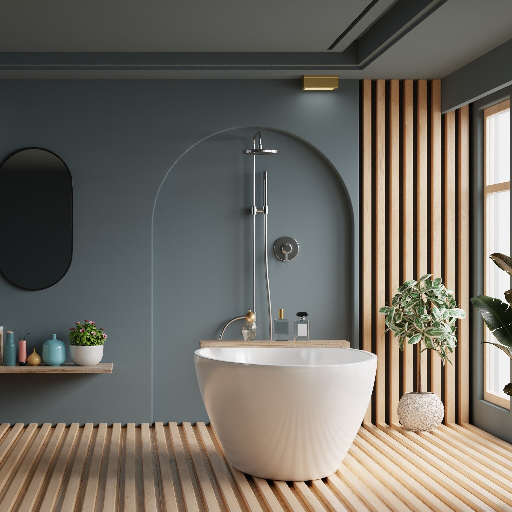 Regendouche met mengkraan kiezen