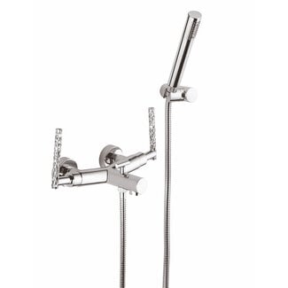 Rubinetterie Reitano  Airtech Delux wanddouche kraan set