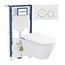 Vitra V-Care Gen 3 Base Complete Douche WC Set met Föhn, Geberit UP320 2025 en Sigma40 Bedieningsplaat Wit