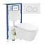 Vitra V-Care Prime Gen3 Douche WC Compleet Set met Föhn, Geberit UP320 2025 & Sigma40 Wit
