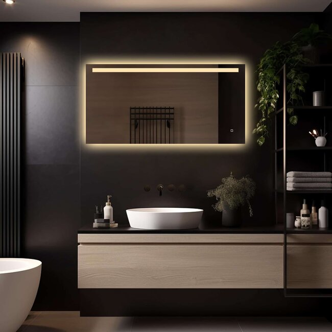 Loxa Ambi LED Badkamerspiegel 120x60 cm – Slim & Modern