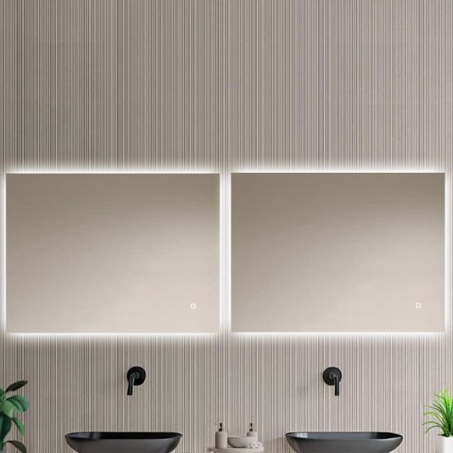 Loxa Badkamerspiegel Livorno 100x60 cm – LED & Spiegelverwarming