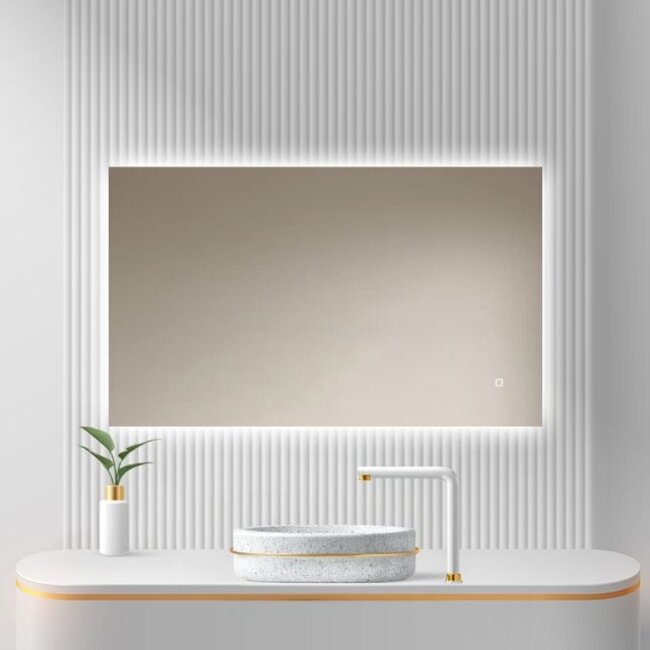 Loxa Badkamerspiegel Livorno 100x60 cm – LED & Spiegelverwarming
