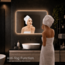 Loxa Badkamerspiegel 100x60 cm met LED Verlichting, Spiegelverwarming, Touchbediening en Dimbare Verlichting | Malaga