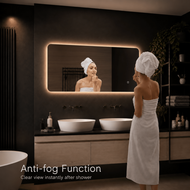 Loxa Badkamerspiegel 120x60 cm LED – Malaga
