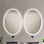 Loxa Badkamerspiegel 100x70 cm met Afgeronde Hoeken, LED Verlichting, Spiegelverwarming en Touchbediening | Rondo