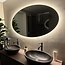 Loxa Badkamerspiegel 120x70 cm met Afgeronde Hoeken, LED Verlichting, Spiegelverwarming en Touchbediening | Rondo