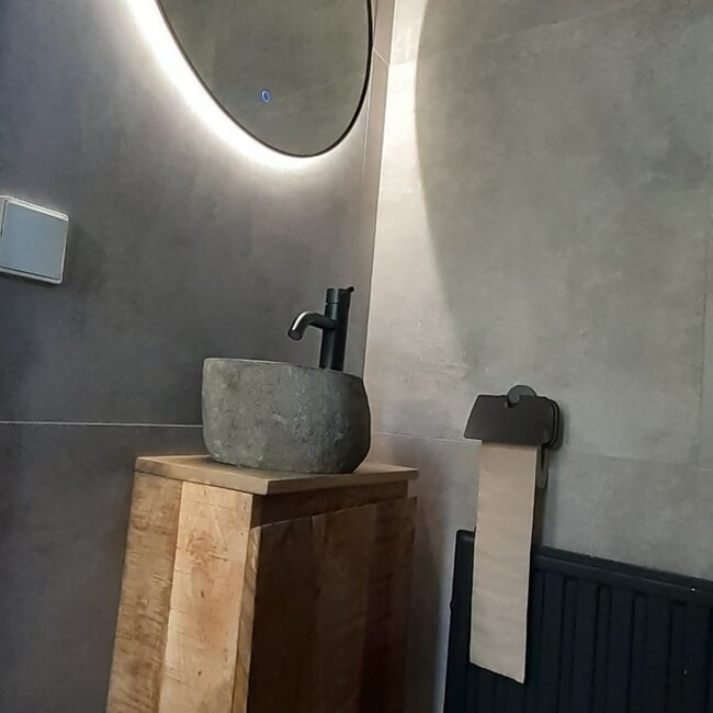 Loxa Ronde Badkamerspiegel 100 cm met LED Verlichting, Spiegelverwarming en Touchbediening | Lena
