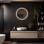 Loxa Luxe Badkamerspiegel 50x50 cm Goud met LED Verlichting, Spiegelverwarming en Touchbediening | Aurora