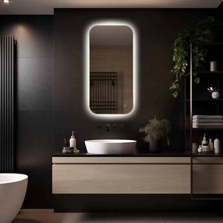 Loxa Badkamerspiegel 100x50 Goud LED – Milano