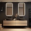 Loxa Badkamerspiegel 100x50 cm Goud met LED Verlichting, Spiegelverwarming en Touchbediening | Milano