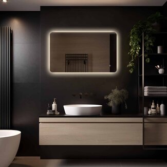 Loxa Badkamerspiegel 100x60 Goud LED – Marbella