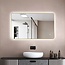 Loxa Luxe Badkamerspiegel 100x60 cm Goud met LED, Spiegelverwarming en Touchbediening | Marbella