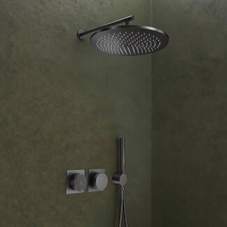 Como mood60-gunmetal-inbouw-thermostatische-doucheset