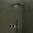 Como Mood60 GunMetal Inbouw Thermostatische Doucheset met Regendouche Ø30 cm Inclusief Inbouwdeel