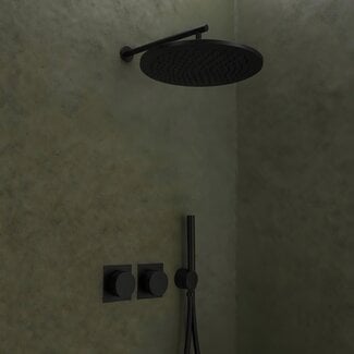 Como mood60-zwart-inbouw-thermostatische-doucheset